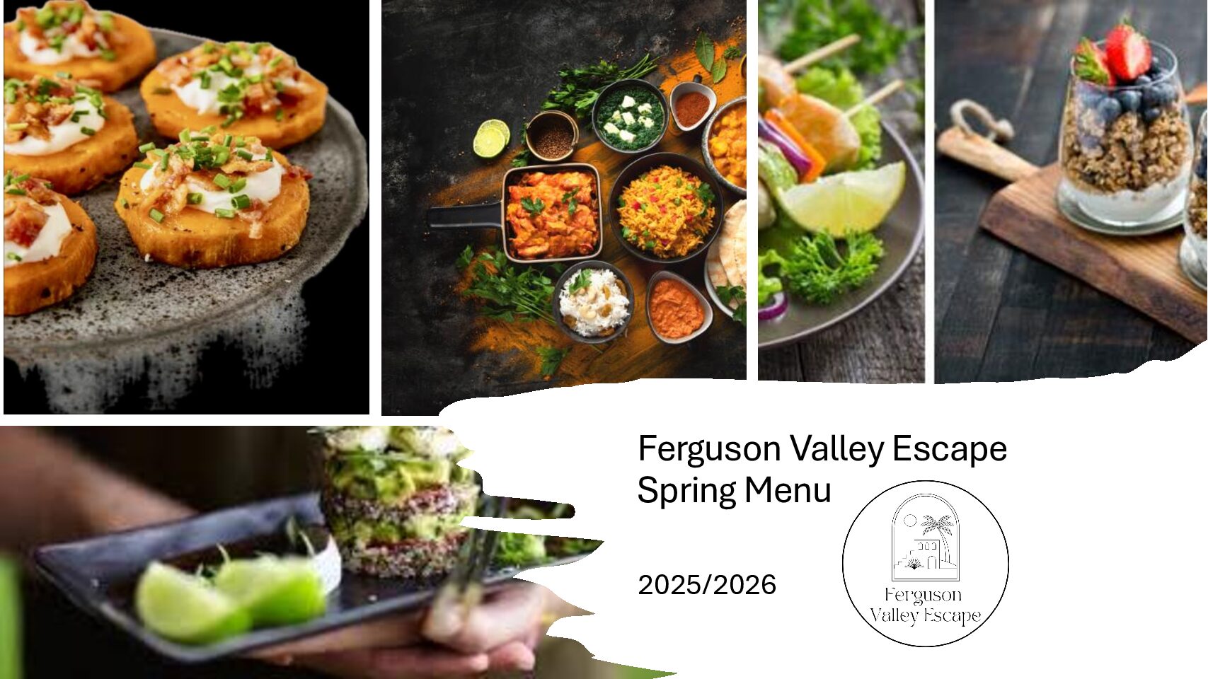 Spring Summer Menu at Ferguson Valley Escape